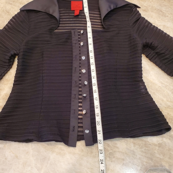 JS Collection Black Sheer Top size 12 - Picture 8 of 13